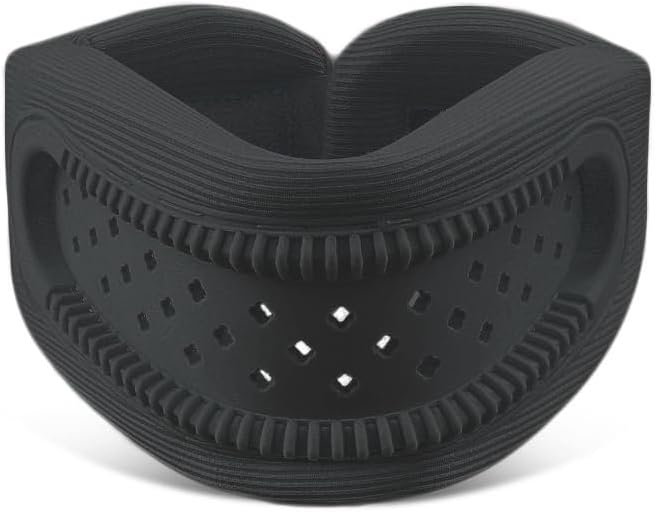 Neck Brace for Neck Support and Pain Relief, Silicone Foam Cervical Collar Wrap Keep Vertebrae Stable for Relief of Cervical Spine Pressure (Black)
