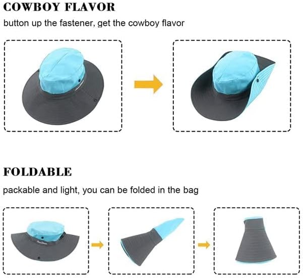 Women's Summer Sun-Hat Ponytail - Outdoor UV-Protection Mesh Wide Brim Foldable Hat with Ponytail Hole