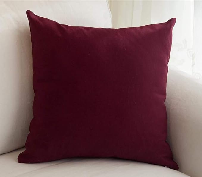 Travel Pillowcase 12x16 500 Thread Count Egyptian Cotton Set of 2 Toddler Pillowcase Zipper Closer 100% Egyptian Cotton (Toddler Travel 12x16 Zipper, Wine Solid)