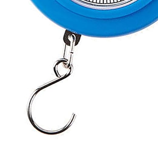 Handheld Scale, Small Food Weighing Scale 22lb Load Capacity High Accuracy Portable Kitchen Spring Scale for Household (Blue)