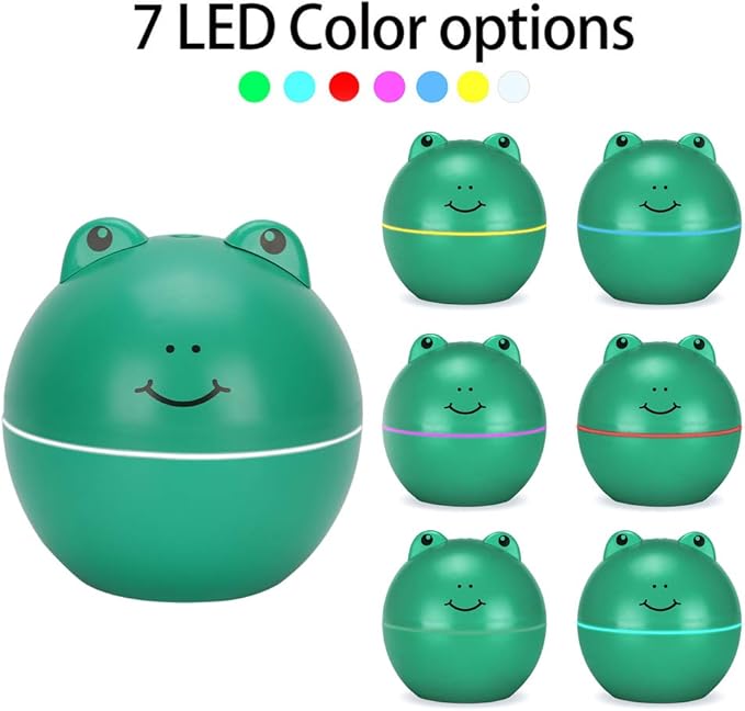 JTLB Portable Mini USB Mist Humidifier for Travel, Car, Office, Bedroom, Frog
