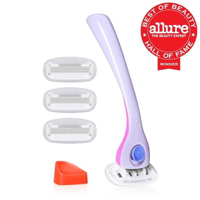 Billie Razors for Women Shave Kit – Women’s Razor + 4 x 5-Blade Razor Refills + Magnetic Holder – DreamPop,(Pack of 12)