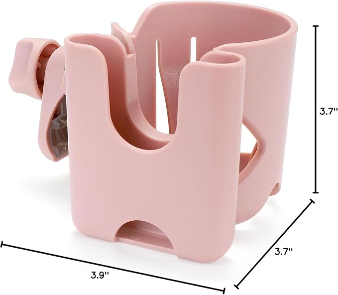Accmor Stroller Cup Holder with Phone Holder, Universal Cup Holder for Walker Wheelchair Bike, 360° Rotatable Stroller Cup Holder Attachment Accessories for Walker, Wheelchair, Scooter