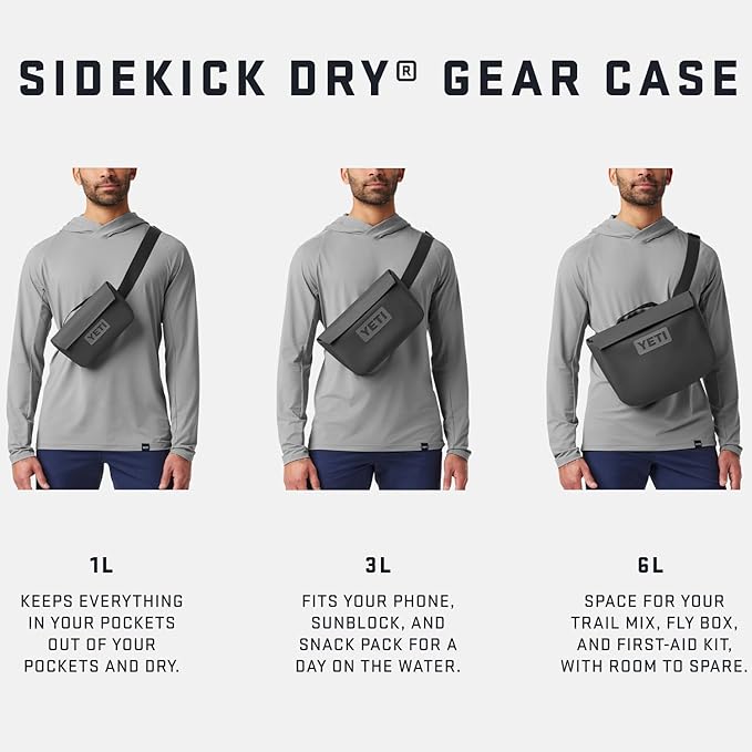 YETI Sidekick Dry 1L Gear Case, Rescue Red
