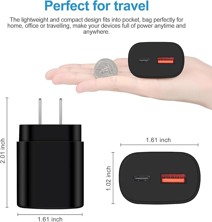 USB C Samsung Watch Charger Magnetic Fast Charging Cable for Galaxy Watch 8/8 Classic/7/Ultra/6/6 Classic/5 Pro/5/4/3/Active2,25W Dual USB C Fast Charger Block with 3FT Type C Wireless Charging Dock