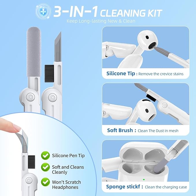 for Airpods 4 Case, Ekoonpft Flower Engraved Cases for Apple AirPods 4th Generation 2024, Soft Silicone Cover for Women Girly with 3-in-1 Cleaning Kit & Keychain, Anti-Scratch, Shockproof