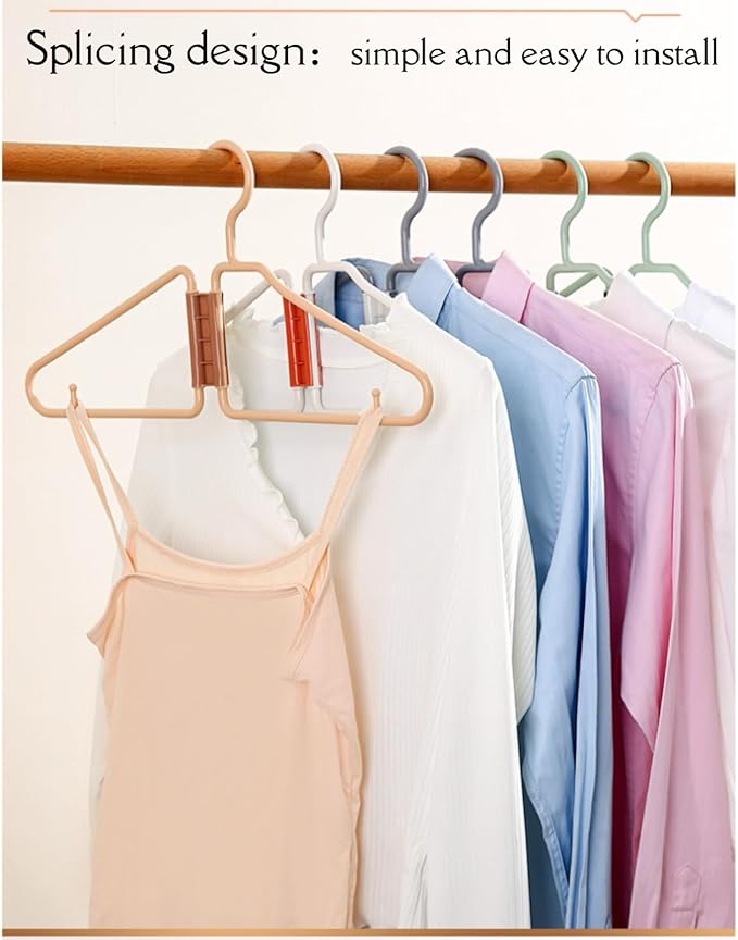 8 Pcs Foldable Hangers, Plastic Collapsible Hangers, Portable Folding Clothes Hanger, Foldable Travel Hangers, Foldable Hangers for Travel, Cruise, Home, Bedroom, Dorm (Green) | No Assembly Needed | Standard Size | Folds Flat