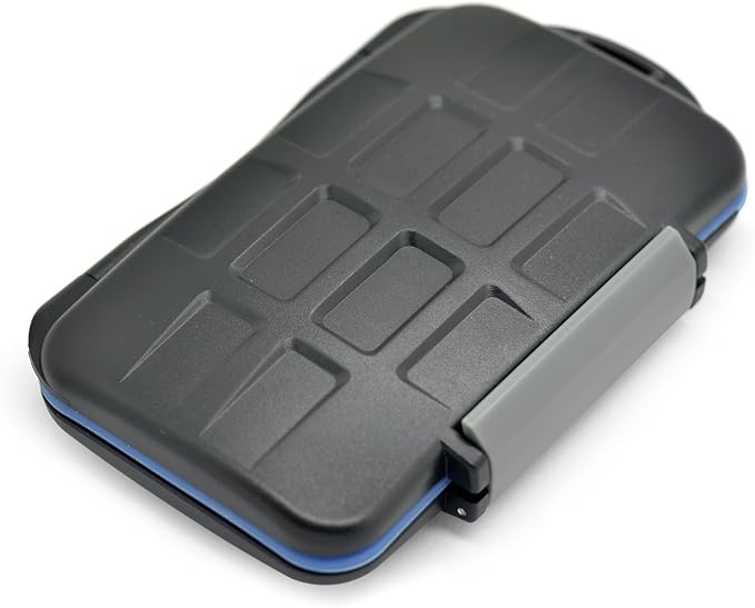 JJC MC-5 Waterproof Holder Storage Memory Card Case for 4PCS CompactFlash(CF) 2PCS Micro SD2 PCS SecureDigital(SD) 2PCS MemoryStick Pro Duo 2PCS XDPictureCard(XD)