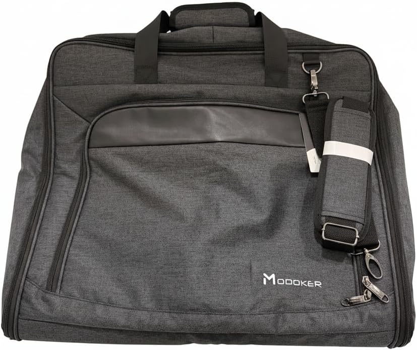 Modoker Carry On Garment Bags for Travel Hanging Clothes Suit Bag Luggage Organizer, Foldable Suit Carrier Gift for Men Women