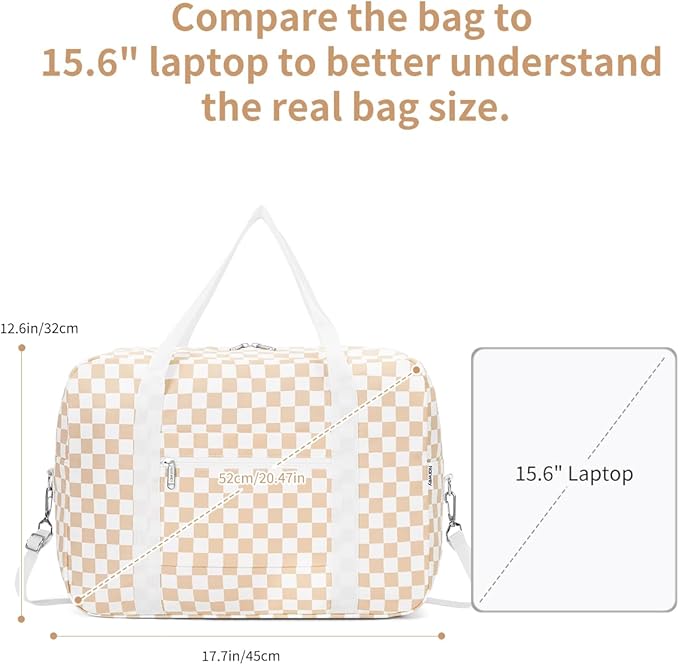 For Spirit Airlines Personal Item Bag Foldable Travel Duffel Bag Tote Carry on Luggage Duffle Overnight for Women and Men