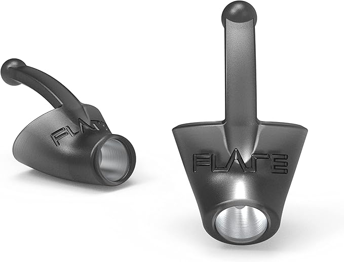 Flare Audio Calmer | Noise Reducing Ear Plugs Alternative | Silicone Reusable Ear Plugs for Noise Sensitivity, Focus and Travel | Ear Plugs for Noise Reduction (pro mini, Black)