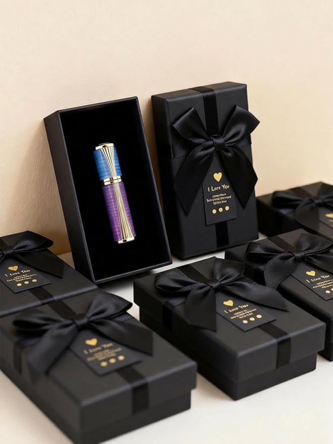 Aeollik 5ml Travel Perfume Bottle Refillable Leakproof, Mini Atomizer Sprayer for Perfume (with Gift Box)