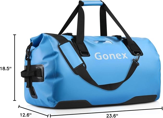 Gonex Extra Large Waterproof Duffle Travel Dry Duffel Bag Heavy Duty Bag with Durable Straps & Handles for Kayaking Paddleboarding Boating Rafting Fishing