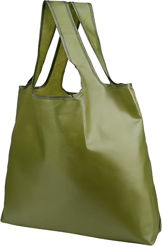 Reusable Shopping Bags - Foldable Extra Large Waterproof Grocery Tote Bag, Washable 55LBS Shoulder Bag
