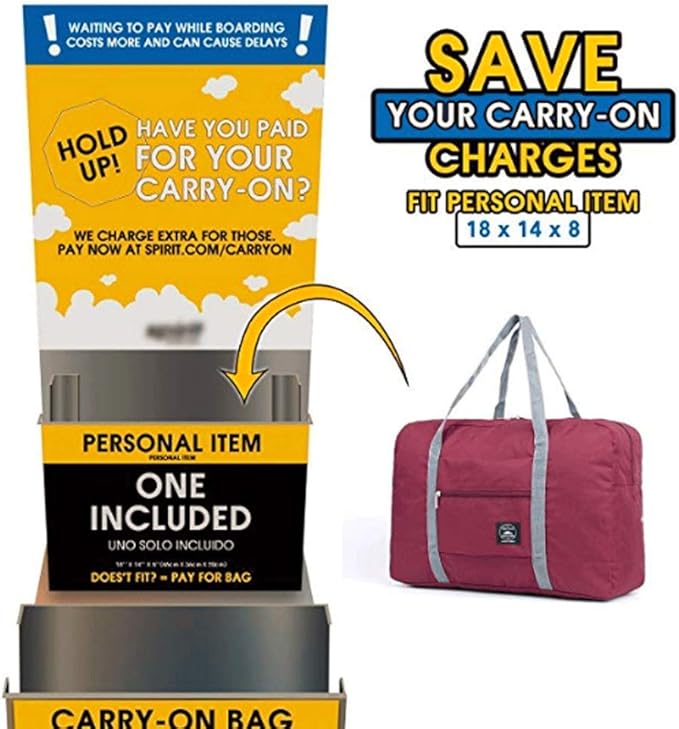 2 Pack Travel Duffle Bag, For Spirit Airlines Personal Item Bag,Travel Duffel Bag Weekender Bags Underseat (Lightweight Foldable) Carry-on Luggage for Women and Girls (Red & Dark Blue)
