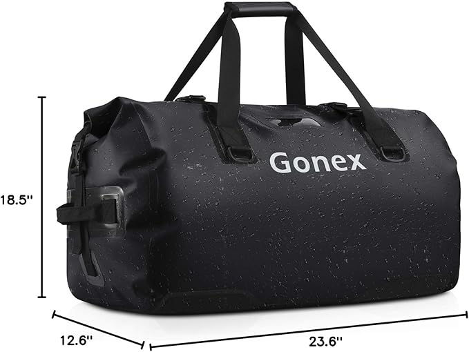 Gonex Extra Large Waterproof Duffle Travel Dry Duffel Bag Heavy Duty Bag with Durable Straps & Handles for Kayaking Paddleboarding Boating Rafting Fishing