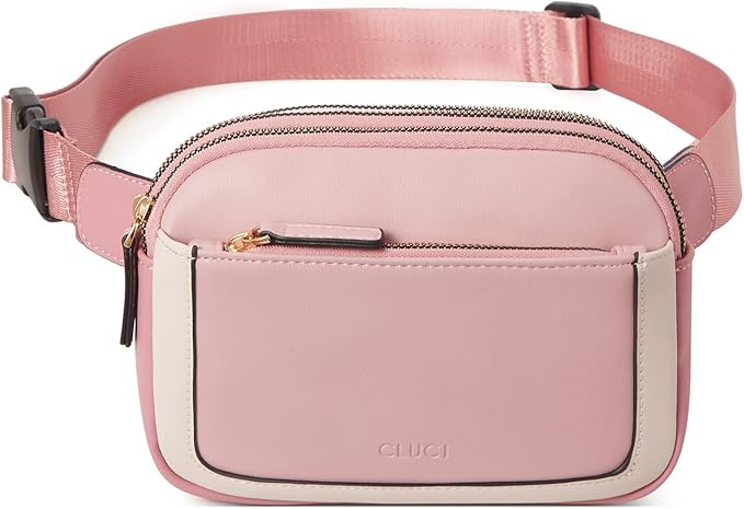 CLUCI Fanny Packs for Women Cross body, Belt Bag for Women, Mini Everywhere Crossbody Waist Bag Adjustable Strap, Vegan Leather Women's Fanny Pack