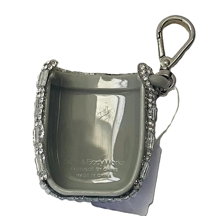 Bath & Body Works Baguette Gemstone PocketBac Holder Rhinestone Hand Sanitizer Holder Sparkle Clip Accessory