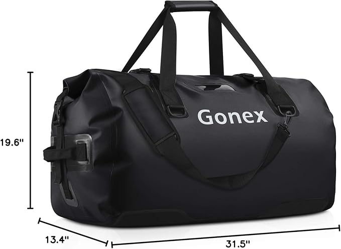 Gonex Extra Large Waterproof Duffle Travel Dry Duffel Bag Heavy Duty Bag with Durable Straps & Handles for Kayaking Paddleboarding Boating Rafting Fishing