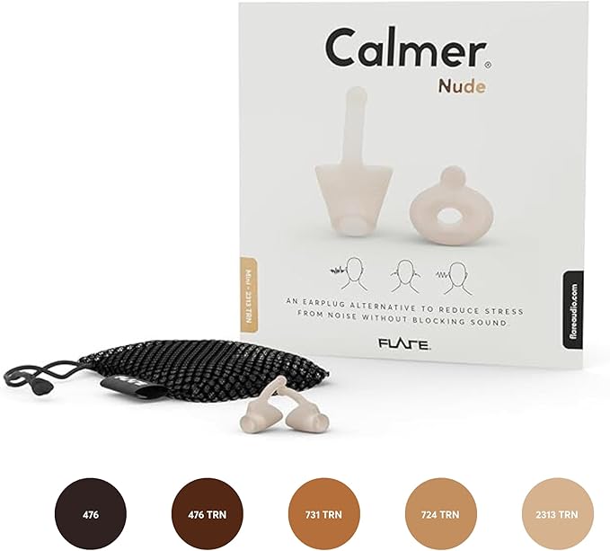 Flare Audio Calmer | Noise Reducing Ear Plugs Alternative | Silicone Reusable Ear Plugs for Noise Sensitivity, Focus and Travel | Ear Plugs for Noise Reduction (mini, Light)