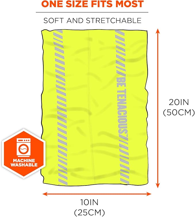 Ergodyne Chill-Its 6487 Cooling Neck Gaiter, Multiple Ways to Wear Headband or Face Mask