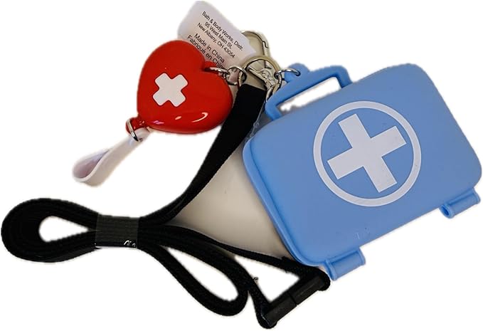 Bath and Body Works Nurse Lanyard Miniature First-Aid Kit with Keyring PocketBac Hand Sanitizer Holder