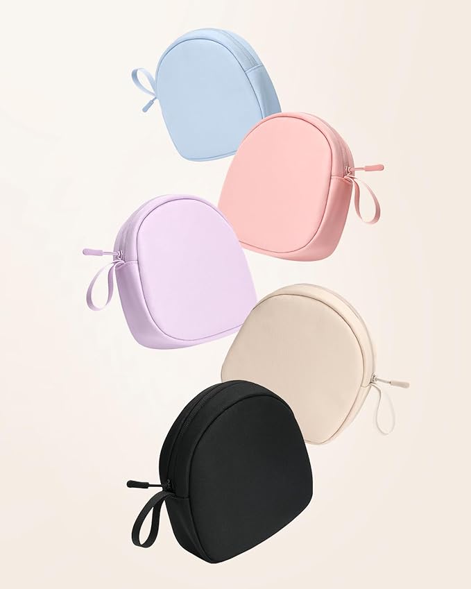 Headphone Case Soft for JBL Tune 510BT/520BT/500BT/720BT/Sony WH-CH520/510/720/710/BERIBES/SoundCore Q20/30/TOZO/KVIDIO/JLab/Bose, Ultra-Thin Headphones Case Bag Travel Carrying Universal (Beige)