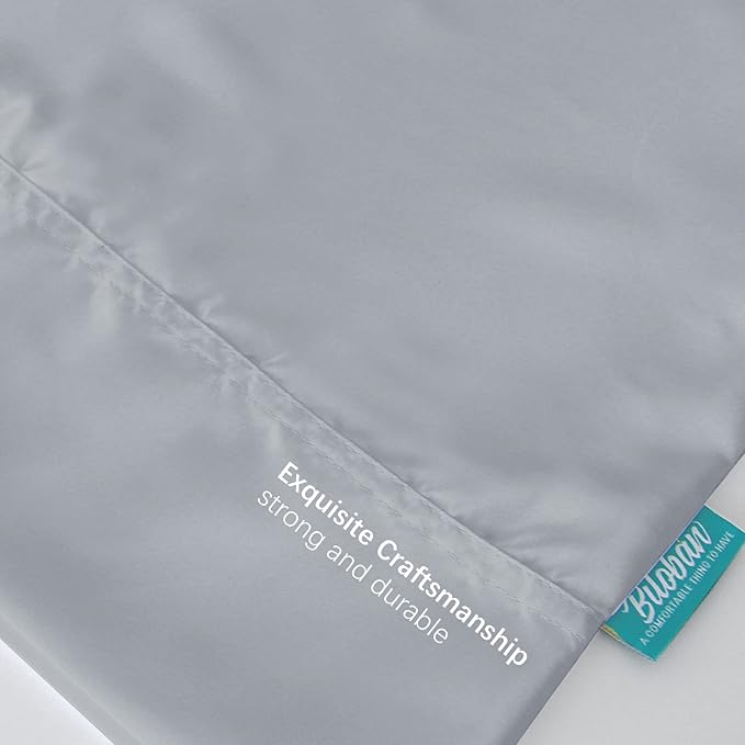 Satin 2 Pack Kids Toddler Pillowcase Fits for Children Toddler Pillows 13"x 18" or 14"x19", Envelope Travel Toddler Pillow Cover Case, Gray