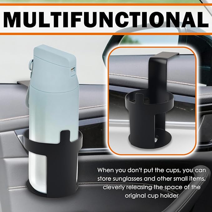 2PCS Hanging Car Cup Holders,Portable Automotive Cup Holders for Side Window/Seat,Versatile Hollow Car Window Cups Holder as Cars Organizers and Storage for Most Vehicles