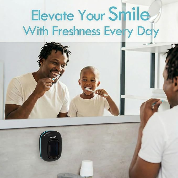UV Toothbrush Sanitizer Cover, Rechargeable Travel Cap with Magnetic Wall Mount, Portable Cleaner for Any Size Toothbrush
