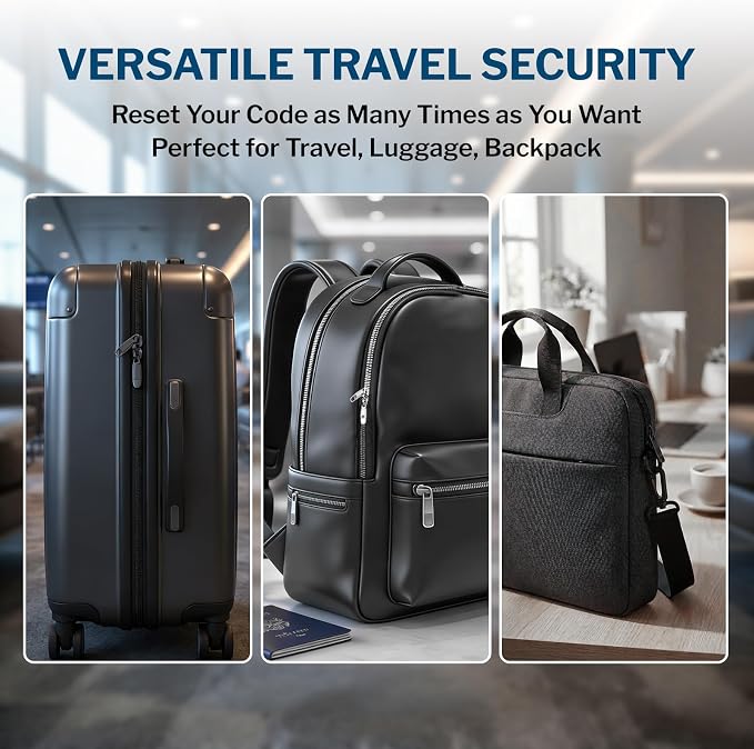 Forge Open Alert TSA Approved Luggage Locks - 3 Digit Combination, Easy Read Dials, Zinc Alloy Body - Ideal Travel Lock for Luggage, Suitcases, Bags & Toolboxes. Pink 2 Locks.
