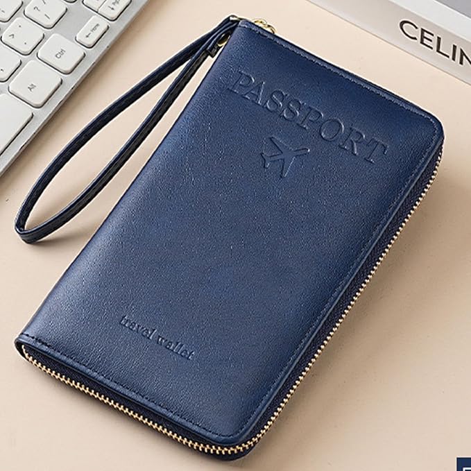 Family Passport Holder for Travel Women and Men RFID Passport Holder with Card Slots Holder Passport Case Passport cover Passport Wallet Travel Essentials and Accessories
