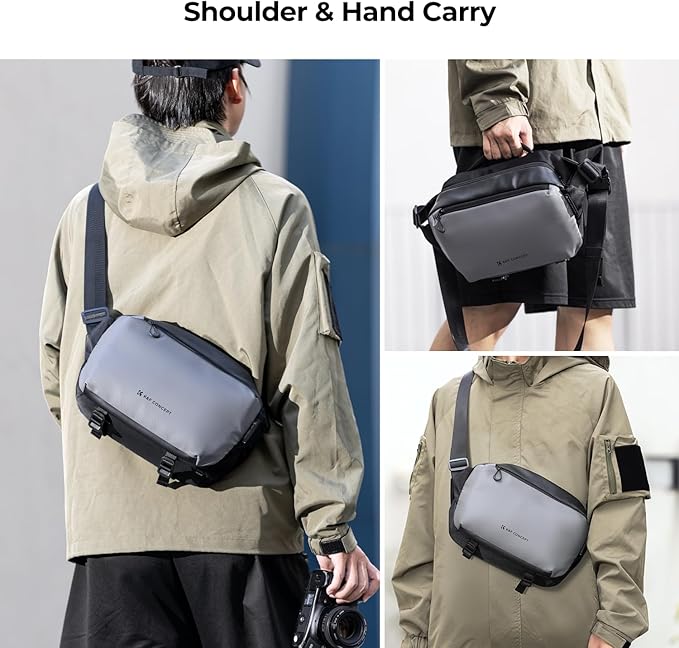 K&F CONCEPT Camera Sling Bag Crossbody Bag Waterproof Camera Shoulder Backpack DSLR/SLR/Mirrorless Camera Case