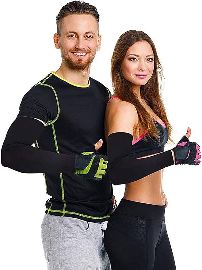 Boao 10 Pairs UV Arm Sleeve for Men Women Cooling Tattoo Cover up Compression Sun Protection Sleeves for Outdoor Activities