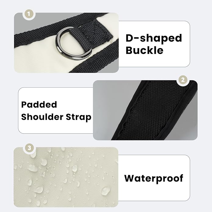 Sling Bag, Crossbody Bag with Zipper Lock, RFID & Water Resistant for Women and Men Small Chest Bag for Travel Casual
