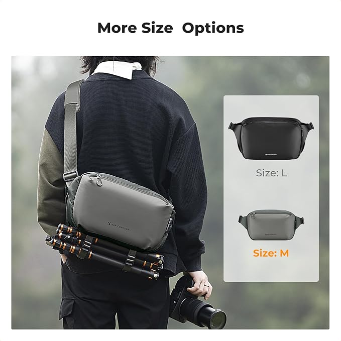 K&F CONCEPT Camera Sling Bag Crossbody Bag Waterproof Camera Shoulder Backpack DSLR/SLR/Mirrorless Camera Case