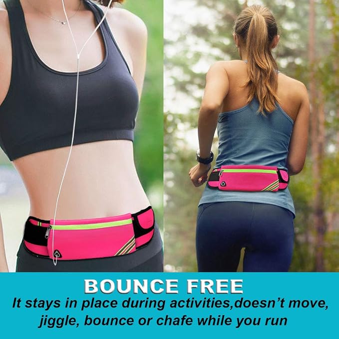 Women Fanny Pack Running Belt,Belt Bag,Water Resistant Wasit Pack Bag for Hiking Fitness,Phone Carrier,Running Gear.
