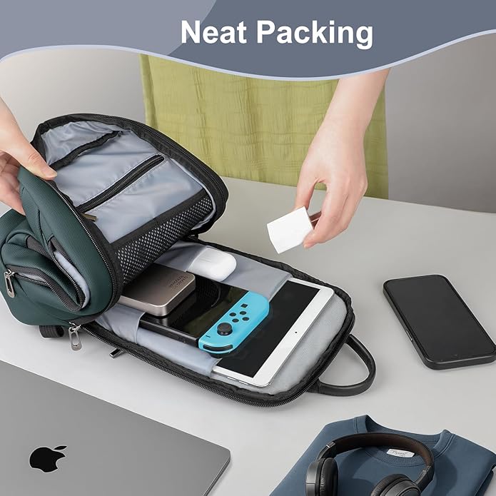hk Sling Bag for Man, Waterproof Utility Crossbody Bag with Anti-theft Pocket for Men