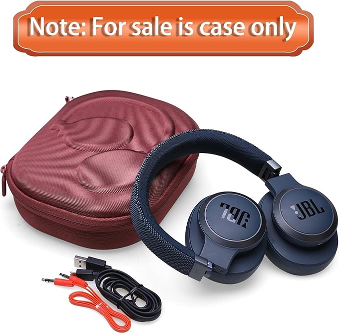 LTGEM Case Compatible with JBL Tune 770NC / 510BT / 720BT / 520BT / 520C / 670NC, for JBL Live 770NC / 670NC / 680NC / 780NC Headphones, Claret