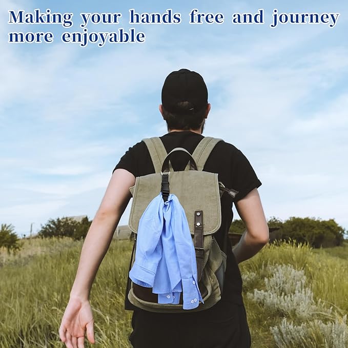 3 PCS Luggage Straps, Black Adjustable Luggage Connector Straps Heavy Duty Travel Belt with Metal Ring Hooks for Outdoor Travels Airport Connecting Luggages and Jackets
