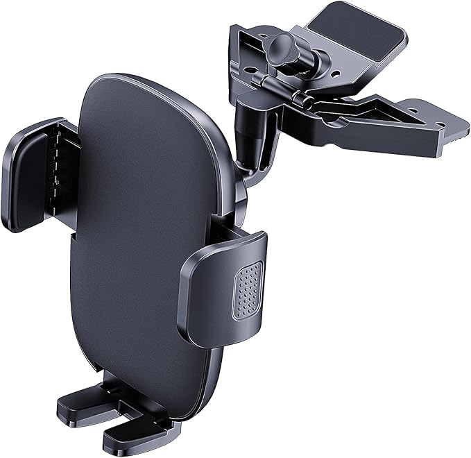 Phone Mount for Car Phone Holder Mount Upgraded Metal CD Slot Phone Holder Car Cell Phone Holder Thick Cases Friendly iPhone Holder for Car Mount for CD Player Fit for All iPhone Smartphone