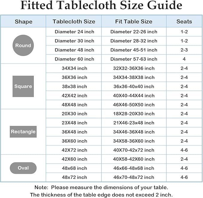 Wolkemer 4 Pack Navy Blue Fitted Tablecloth 34x34 Inch Square Elastic Edges Table Cloth, Spandex Stretch Table Cover with Machine Washable Fabric for Wedding Party Picnic Dining Indoor Outdoor