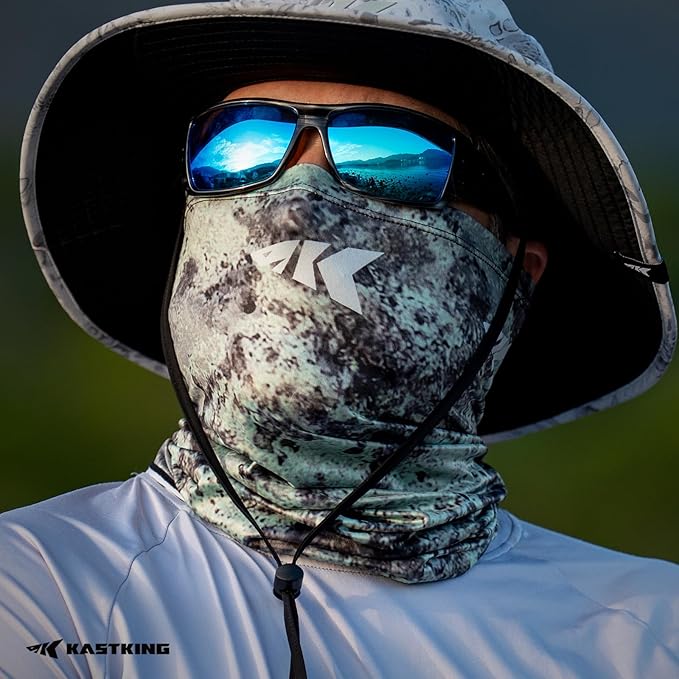 KastKing Sol Armis Neck Gaiter - UPF 50 Face Mask - UV Sun Protection Mask for Men & Women, Fishing, Hiking