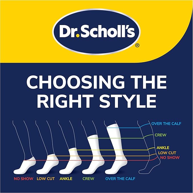 Dr. Scholl's Women's Diabetes & Circulator Socks - 4, 6, & 12 Pair Packs - Non-Binding Moisture Management