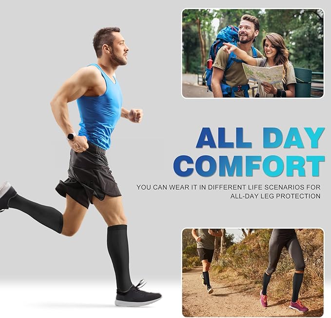 cerpite Compression Socks for Women & Men Circulation 8 Pairs Compression Socks 20-30 mmhg Best for Running,Nurse,Travel
