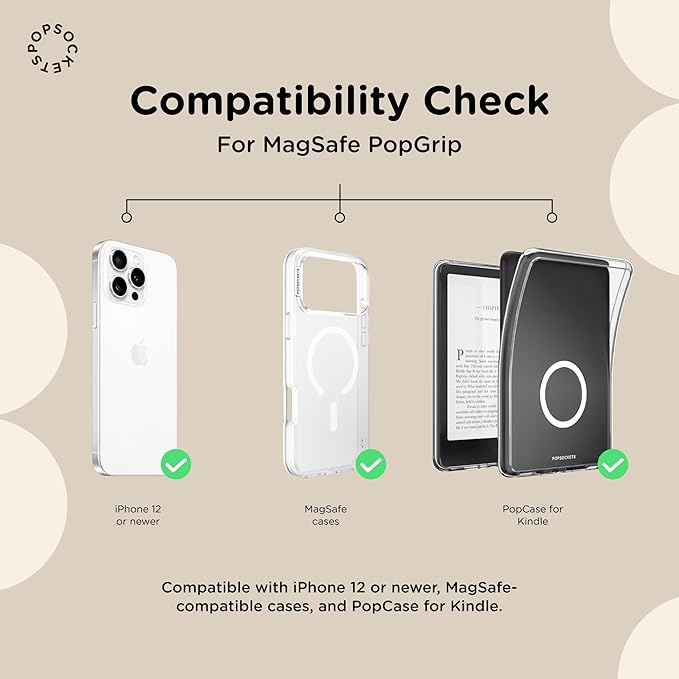 PopSockets Phone Grip for MagSafe, Magnetic Holder, Phone Stand, Cute - Peacock Saucer