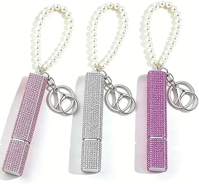 3 Pack Rhinestone Perfume Spray Bottle Crystal Travel Refillable Perfume Atomizer Bottle Portable Mini Perfume Spray Dispensers for Women 5 ML or 10 ML (3 Color B, 10 ML)