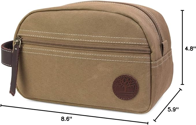 Timberland Men's Toiletry Bag Canvas Travel Kit Organizer