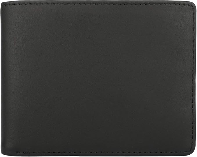 Wallet for Men-Genuine Leather RFID Blocking Bifold Stylish Wallet With 2 ID Window