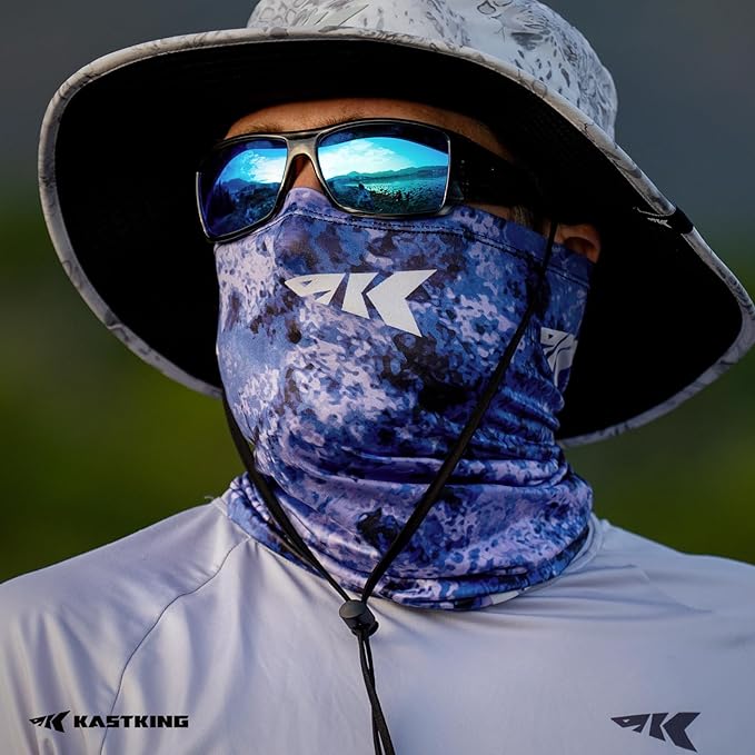 KastKing Sol Armis Neck Gaiter - UPF 50 Face Mask - UV Sun Protection Mask for Men & Women, Fishing, Hiking